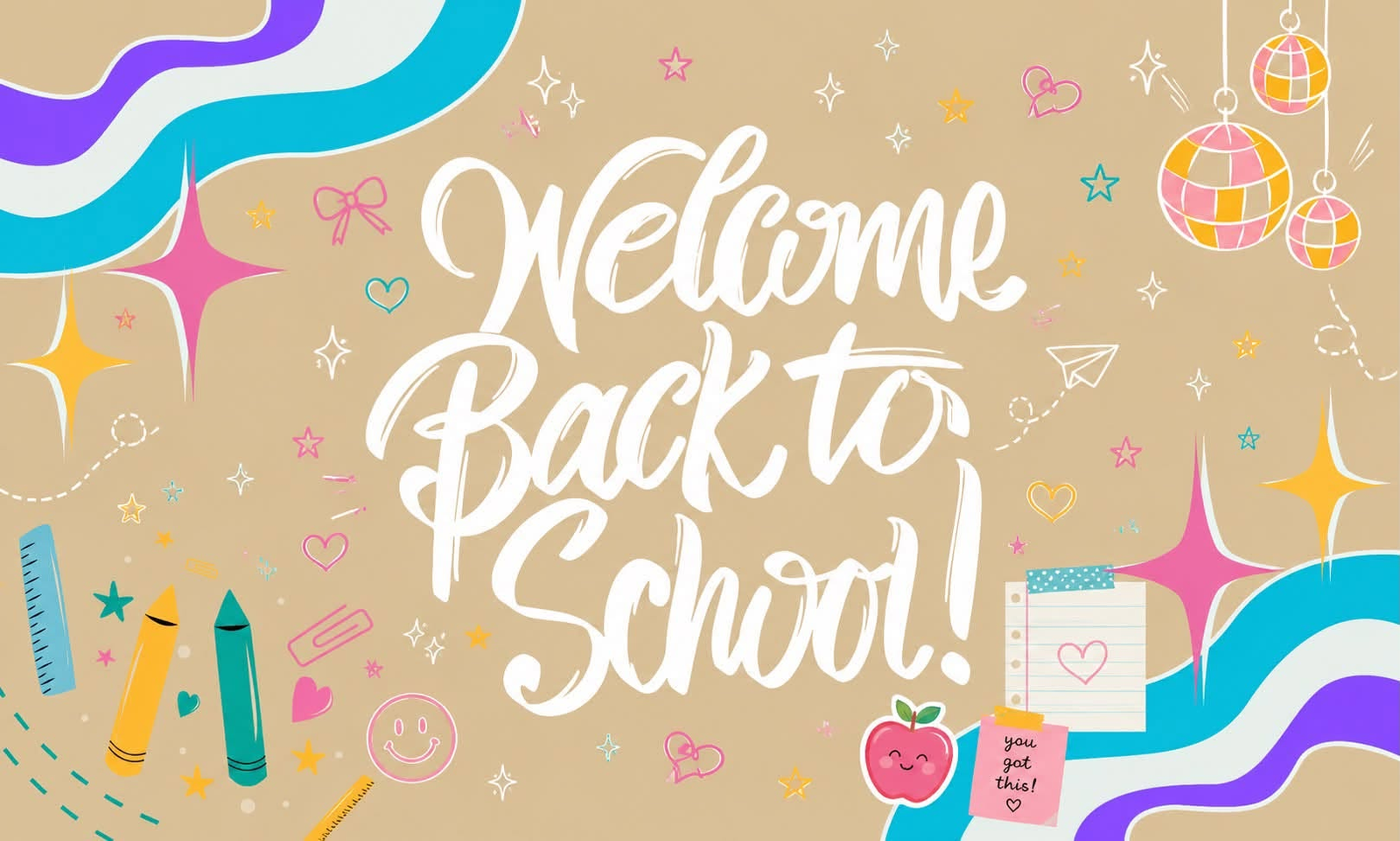 Custom back to school banner