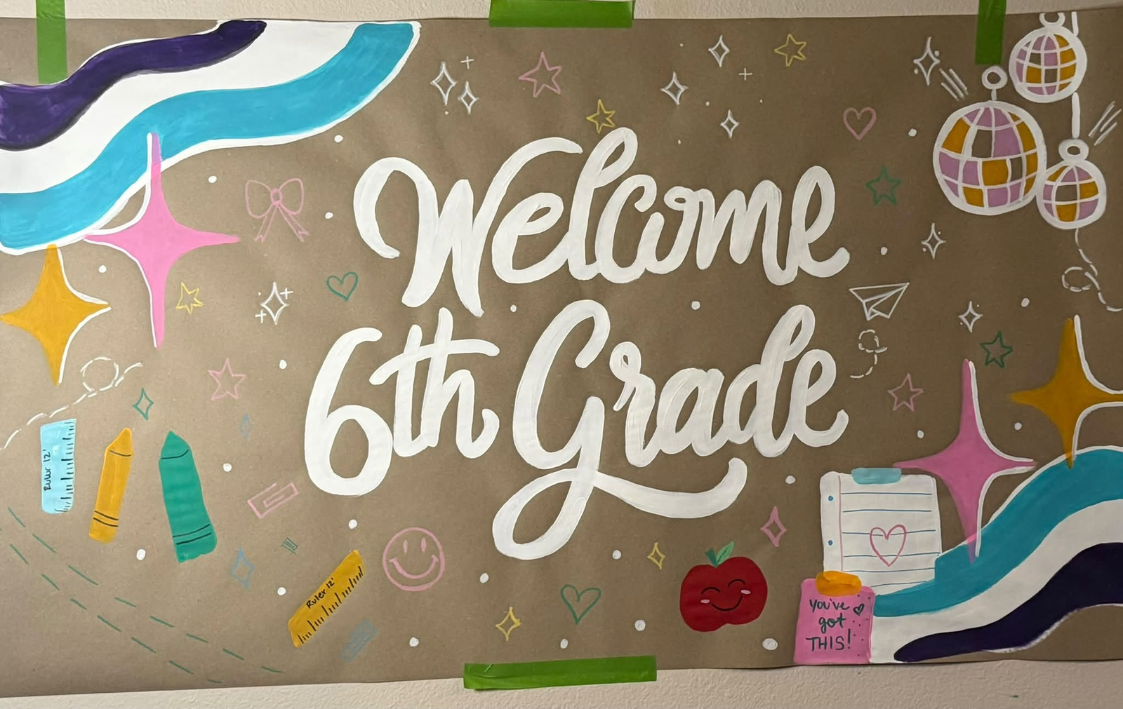 Welcome 6th grade banner
